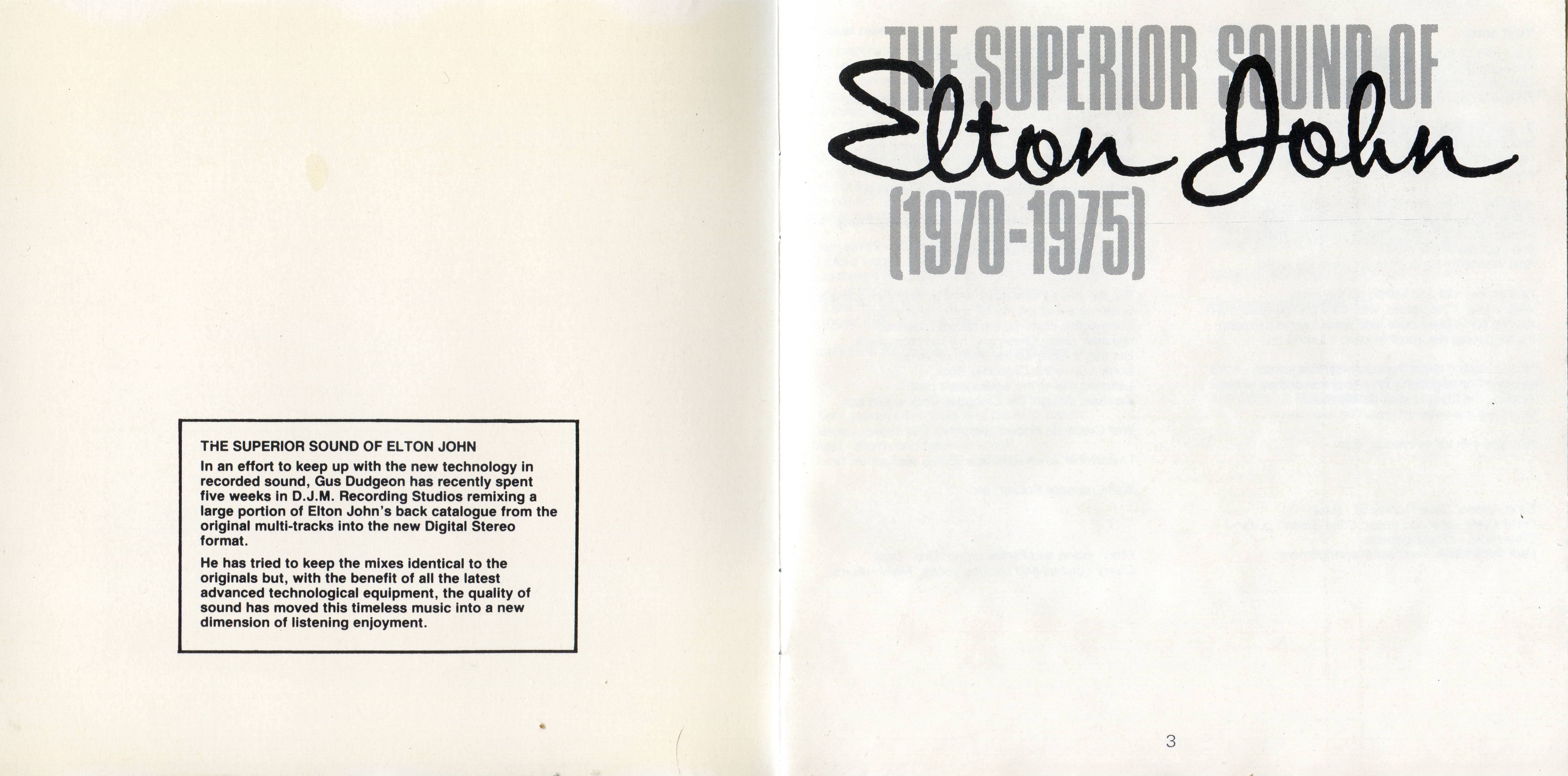 Elton John The Superior Sound 1970 1975 : Booklet02 JPN